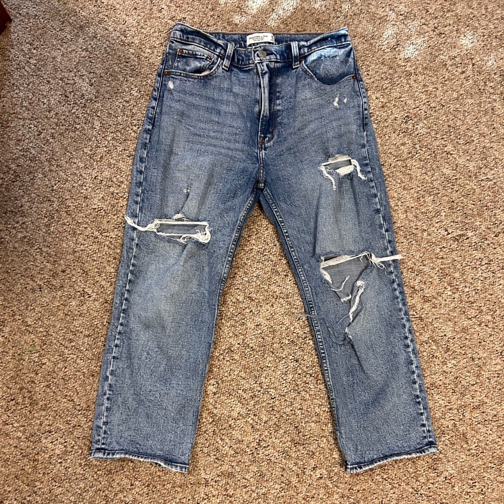 Abercrombie & Fitch women’s crop denim jeans, size 29